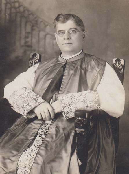 Monsignor James W.J. Pacholski, circa 1910